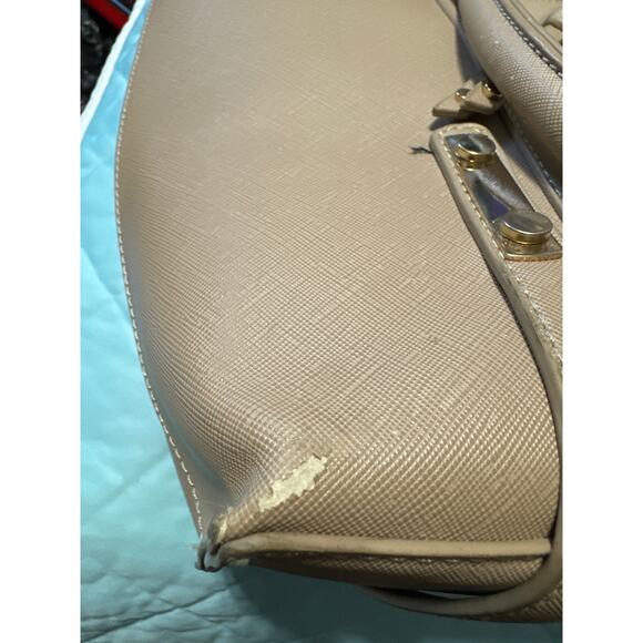 Madison West Bags Madison West Large Satchel Women Tan Tote Purse